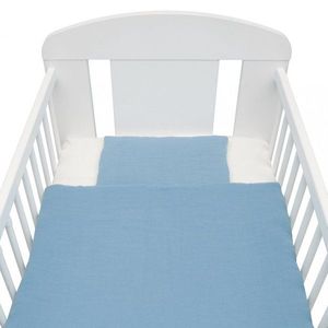 Mušelínové 2-dielne posteľné obliečky New Baby modrá vyobraziť
