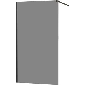 MEXEN/S - KIOTO Sprchová zástena WALK-IN 80x200 cm 8 mm, čierna, dymové sklo 800-080-101-70-40 vyobraziť