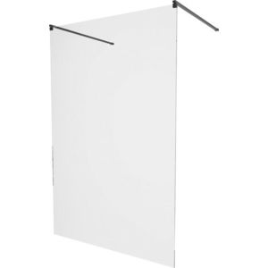 MEXEN/S - KIOTO samostatne stojaca sprchová zástena 100 x 200, transparent 8 mm, čierna 800-100-002-70-00 vyobraziť