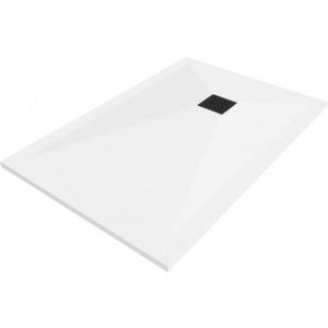 MEXEN/S - Stone+ obdĺžniková sprchová vanička 120 x 100, biela, mriežka čierna 44101012-B vyobraziť