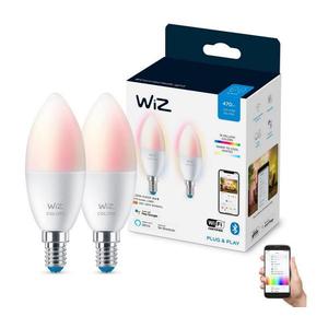 WiZ SADA 2x LED RGBW Stmievateľná žiarovka C37 E14/4, 9W/230V 2200-6500K Wi-Fi - WiZ vyobraziť