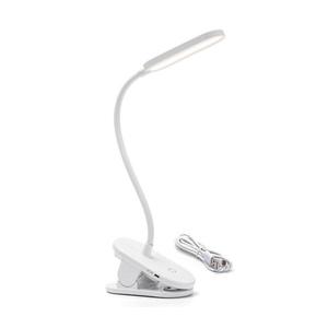 B.V. - LED Stmievateľná nabíjacia stolná lampa s klipom LED/2, 5W/5V biela vyobraziť