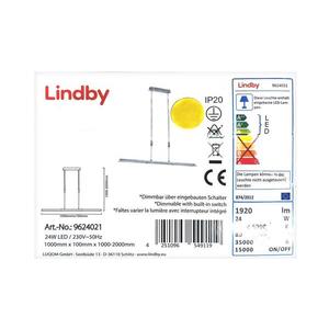 Lindby Lindby - LED Stmievateľný luster na lanku SLADJA LED/24W/230V vyobraziť