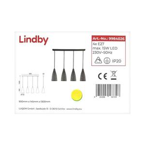 Lindby Lindby - Luster na lanku SANNE 4xE27/15W/230V vyobraziť