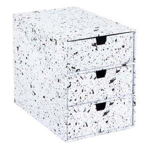 Čierno-biely zásuvkový box s 3 zásuvkami Bigso Box of Sweden Ingrid vyobraziť