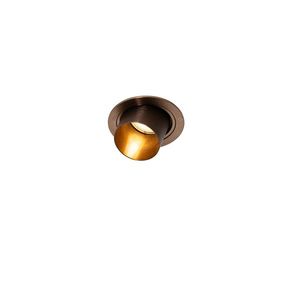 Moderné zápustné bodové svietidlo tmavé bronzové okrúhle sklopné - Installa vyobraziť