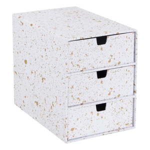 Zásuvkový box s 3 zásuvkami v zlato-bielej farbe Bigso Box of Sweden Ingrid vyobraziť