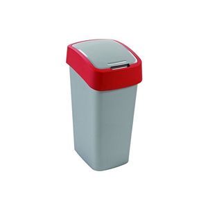 CURVER - Odpadkový kôš Flipbin 50l, strieborno-červená vyobraziť