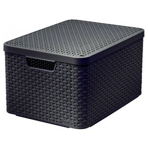 Plastový úložný STYLE BOX - L- hnědý CURVER vyobraziť