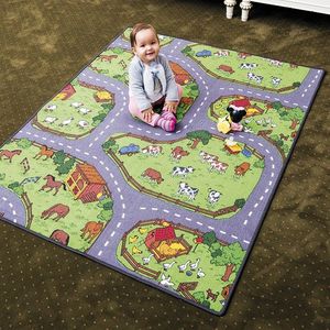 Vopi Detský koberec Farma, 200 x 200 cm vyobraziť