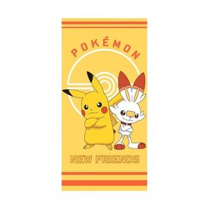 Detská osuška Pokémon Pikachu a Scorbunny, 70 x 140 cm vyobraziť