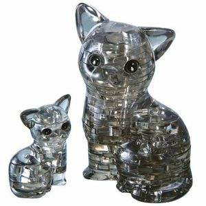 HCM Kinzel 3D Crystal puzzle Kočka s koťátkem 49 ks vyobraziť