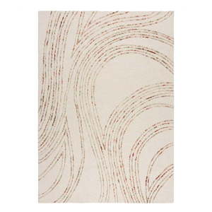 Oranžovo-krémový vlnený koberec 200x290 cm Abstract Swirl – Flair Rugs vyobraziť