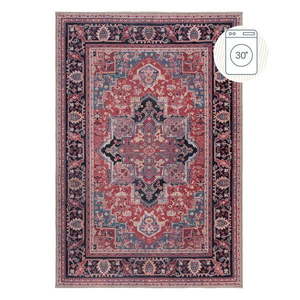 Vínovočervený umývateľný koberec s prímesou recyklovaných vlákien 200x290 cm Windsor – Flair Rugs vyobraziť