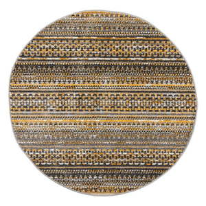 Okrúhly koberec v horčicovej farbe 140x140 cm Camino – Flair Rugs vyobraziť