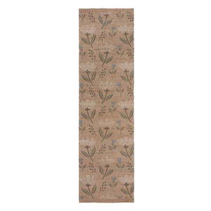 Ručne tkaný behúň s prímesou juty v prírodnej farbe 60x230 cm Arriana – Flair Rugs vyobraziť