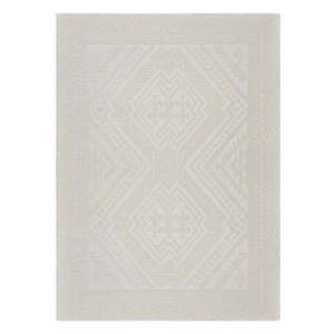 Krémovobiely umývateľný koberec zo ženilky 80x160 cm Jaipur – Flair Rugs vyobraziť