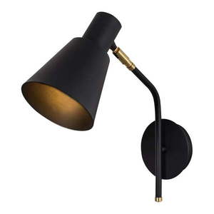 Nástenné svietidlo v čiernej a zlatej farbe ø 15 cm Sivani – Opviq lights vyobraziť