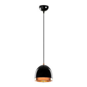 Závesné svietidlo v čiernej a zlatej farbe s kovovým tienidlom ø 17 cm Mugo – Opviq lights vyobraziť