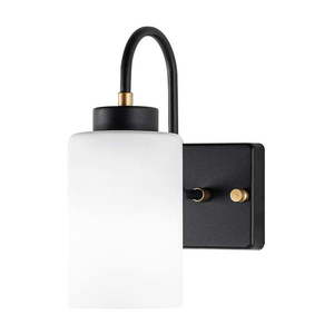 Čiernobiele nástenné svietidlo ø 10 cm Duzsuz – Opviq lights vyobraziť