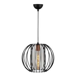 Závesné svietidlo v čiernej a bronzovej farbe s kovovým tienidlom ø 33 cm Fellini – Opviq lights vyobraziť