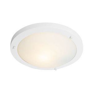 Moderné stropné svietidlo biele 31 cm IP44 - Yuma vyobraziť