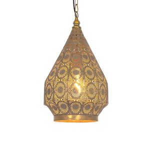 Orientálna závesná lampa zlatá 26 cm - Mauglí vyobraziť