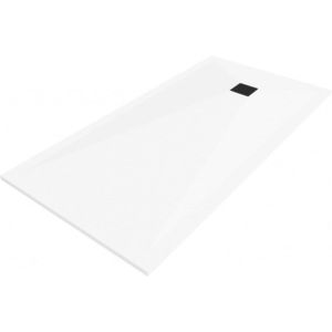 MEXEN/S - Stone+ obdĺžniková sprchová vanička 160 x 100, biela, mriežka čierna 44101016-B vyobraziť