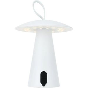 Stolná vonkajšia prenosná LED lampa Boise, biela, USB, 15 x 17 cm, plast vyobraziť