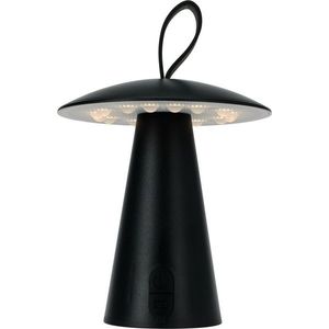 Stolná vonkajšia prenosná LED lampa Boise, čierna, USB, 15 x 17 cm, plast vyobraziť