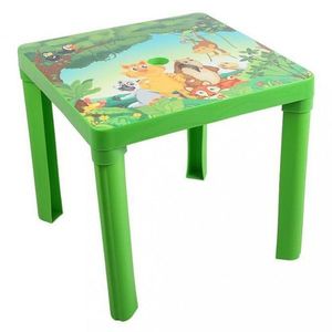 Detský záhradný nábytok - Plastový stôl zelený vyobraziť