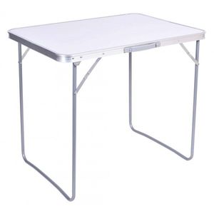 Campingový rozkladací stôl CORN 80 x 60 cm biely vyobraziť