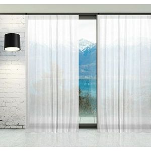 Záclona, Etamine lesk s olůvkem metráž, 280 cm, biela 280 cm vyobraziť