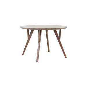 Hnedý okrúhly jedálenský stôl s doskou z akácie ø 140 cm Quenza – Light & Living vyobraziť
