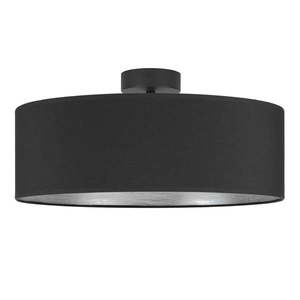 Čierne stropné svietidlo s detailom v striebornej farbe Sotto Luce Tres XL, ⌀ 45 cm vyobraziť