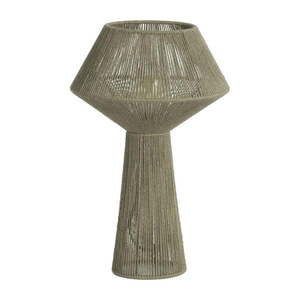Svetlozelená stolová lampa s tienidlom z juty (výška 47 cm) Fugia – Light & Living vyobraziť
