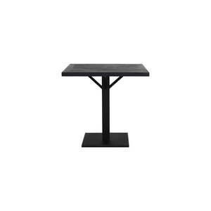Čierny jedálenský stôl 80x80 cm Chisa – Light & Living vyobraziť