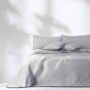 Svetlosivá prikrývka na posteľ AmeliaHome Meadore, 200 x 220 cm vyobraziť