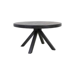 Čierny okrúhly jedálenský stôl 140x140 cm Muden – Light & Living vyobraziť
