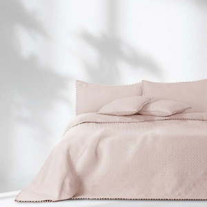 Púdrovoružová prikrývka na posteľ AmeliaHome Meadore, 170 x 210 cm vyobraziť