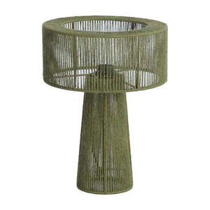 Zelená stolová lampa s tienidlom z juty (výška 40 cm) Selva – Light & Living vyobraziť