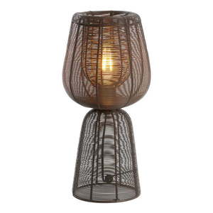 Tmavohnedá stolová lampa (výška 42 cm) Aboso – Light & Living vyobraziť