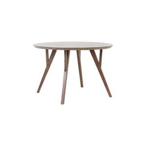Hnedý okrúhly jedálenský stôl s doskou z akácie ø 120 cm Quenza – Light & Living vyobraziť