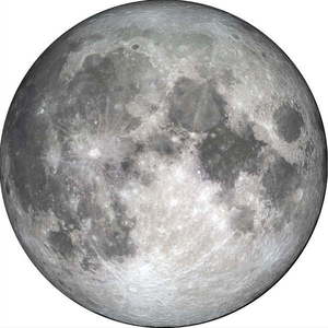 Obraz ø 70 cm The Moon – Malerifabrikken vyobraziť
