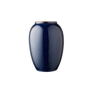 Modrá kameninová váza Bitz Pottery vyobraziť