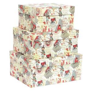 Darčekové škatule v súprave 3 ks Little Red Riding Hood – Kartos vyobraziť