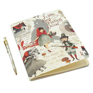 Zošit s perom 64 stránok formát A5 Little Red Riding Hood – Kartos vyobraziť