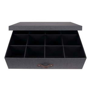 Čierna škatuľa s priehradkami Bigso Box of Sweden Jakob vyobraziť