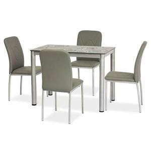 Sconto Jedálenský stôl DOMOR sivá, 100x60 cm vyobraziť