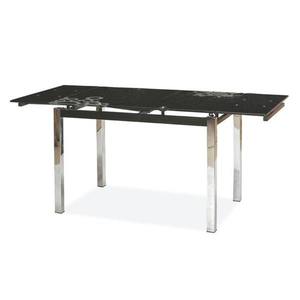 Sconto Jedálenský stôl SIG-GD017 čierna/chróm vyobraziť